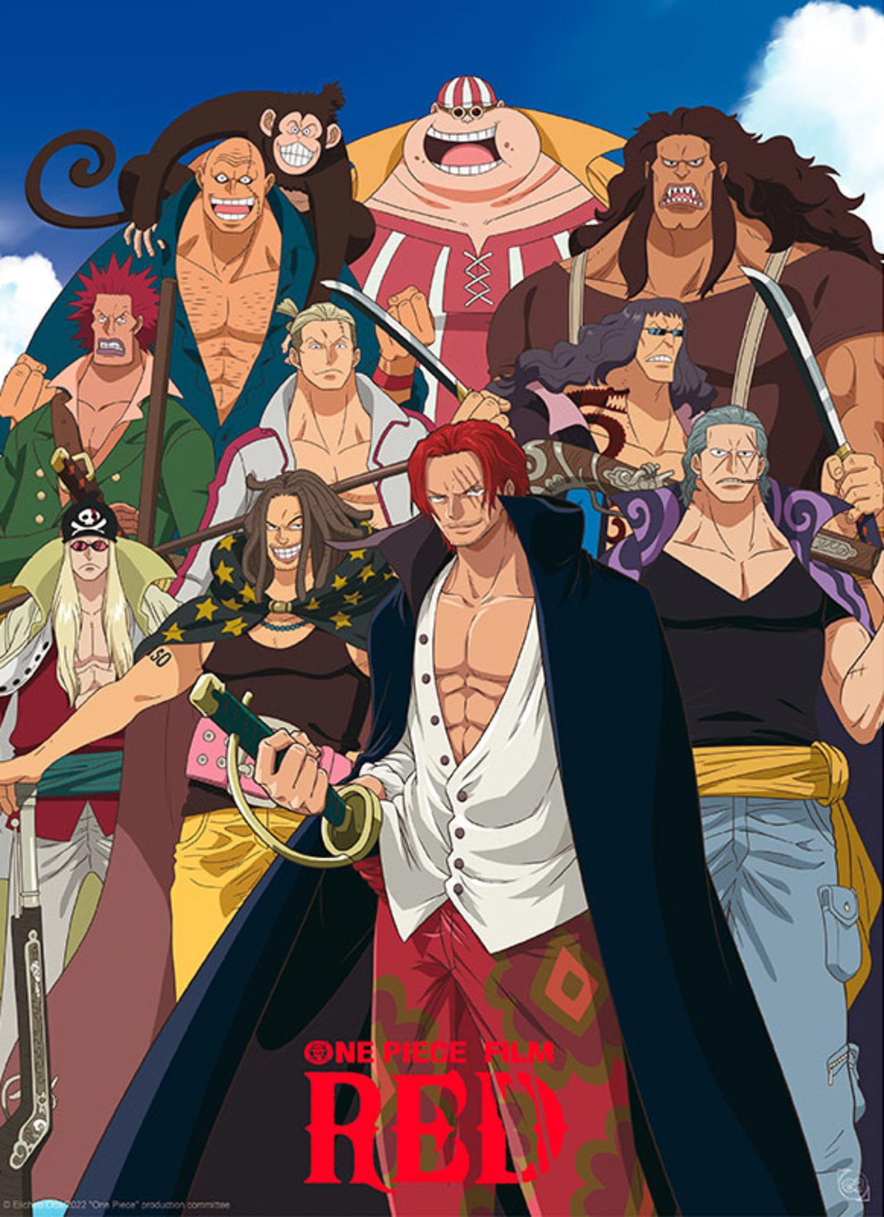 GB eye One Piece Red Red Hair Pirates 52 x 38" Chibi Poster