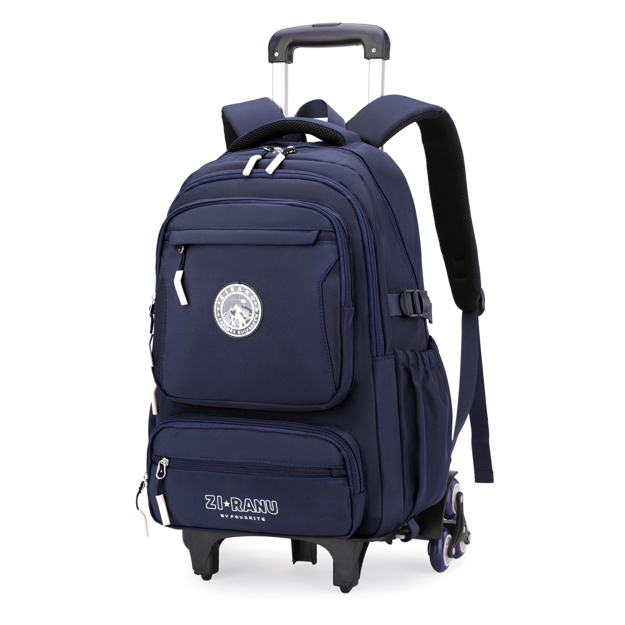 Photo 1 of ***No Wheels***
GRUOTEIS Boys Backpack with 6 Wheels for School Kids, Rolling Backpack for Teen Boys on Wheels, Dark-blue