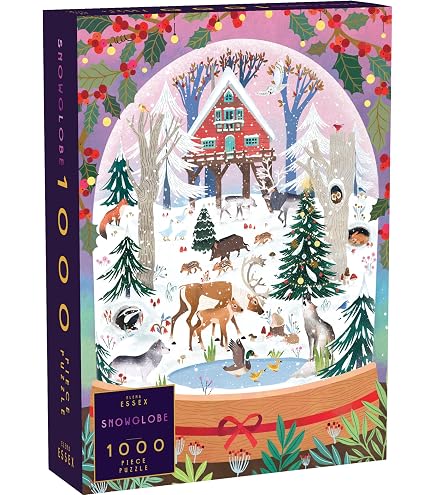 Amazon.com: Christmas Puzzle - Snowglobe | Christmas Puzzles 1000