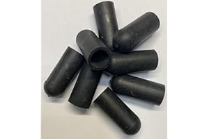 dexierp Protection Force Round Cap for 7/16" 11mm OD X26 mm Length (Pack of 100) Pipe Post Tube End Cover 7/16-14 UNC 7/16-20 UNF M11 Screw Thread Protectors Elastic Rubber