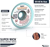 MG Chemicals Super Wick Desoldering Braid 0.05" x 5' No Clean Static Free view 3