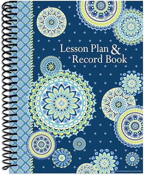 Eureka Blue Harmony Back to School Classroom Supplies Record and Lesson Plan Book