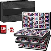 fivtek Switch Game Case for Nintendo Switch 2/Switch/OLED/Lite, Magnetic Switch-2 Game Case Holder with 120 Cartridge & 240 Micro SD Card Slots, Portable Travel Games Card Organizer Gift Accessories