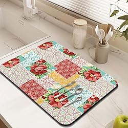 Coffee Bar Mat Accessories for Countertop Absorbent