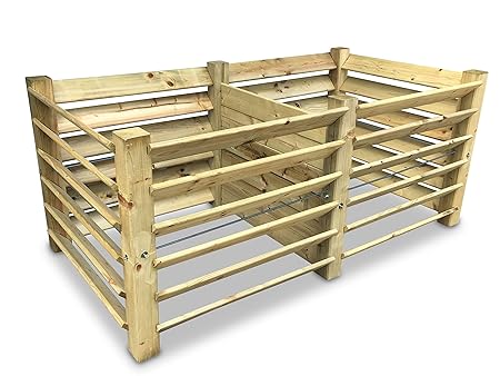 vidaXL Madera Pino Impregnada Compostador de Listones Jardín Cocina