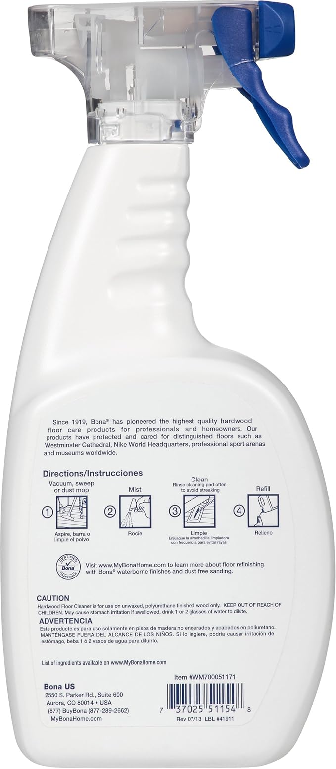 Amazon Com Bona Hardwood Floor Cleaner Spray 32 Oz Health