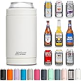 DUALIE 3 in 1 Insulated Can Cooler - 15+ Colors - Universal Size for 12 oz Cans, Slim Cans, and Bottles