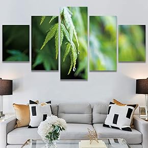 SIGNWIN 5 Panel Canvas Wall Art Modern Art...