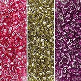 Miyuki Delica Seed Beads Bundle: Size 11/0, Berry Patch Palette Collection DB281, DB908, DB1341