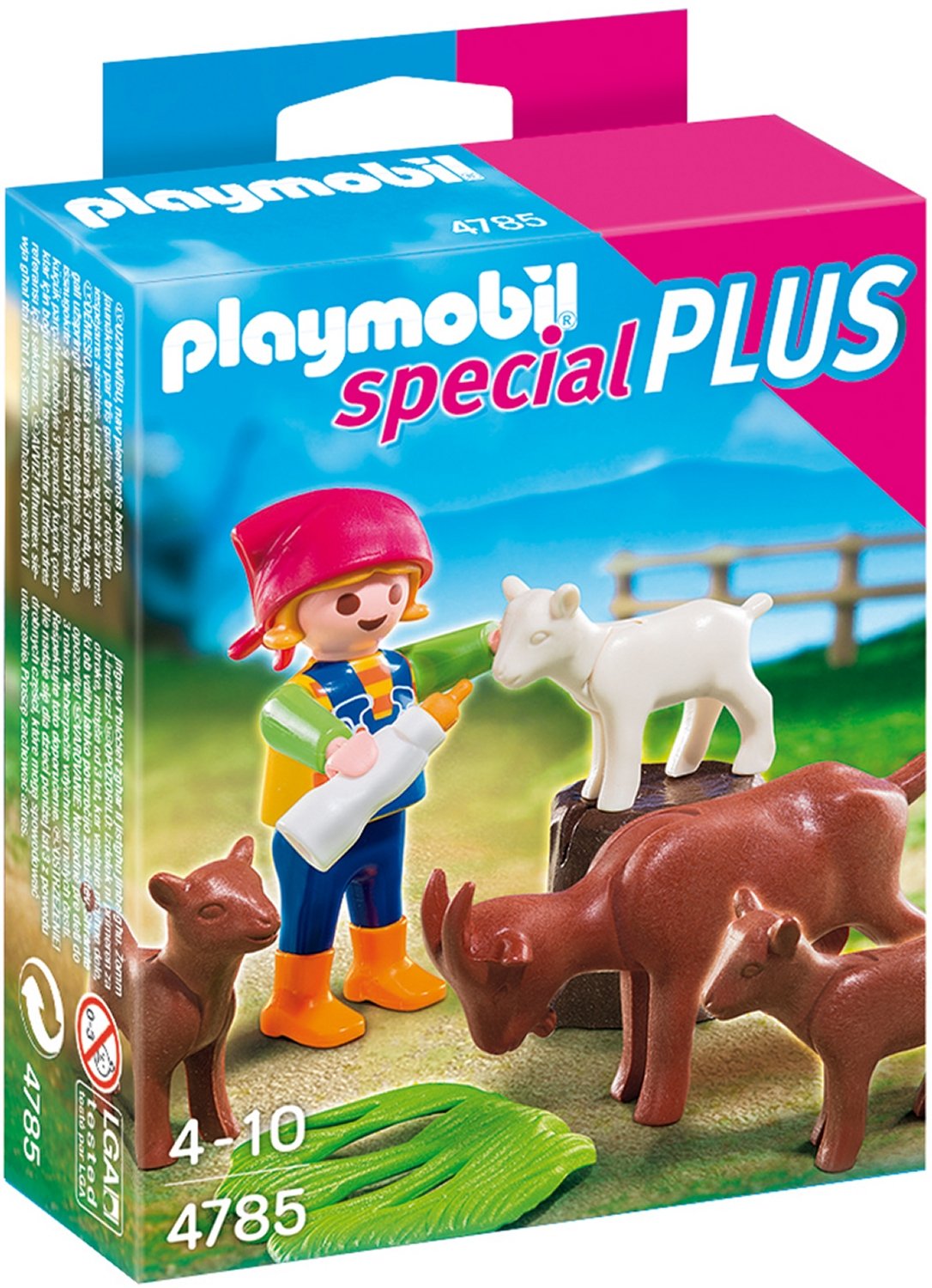 Playmobil 4785 Girl with Goats, Fun Imaginative Role-Play, PlaySets Suitable for Children Ages 4+