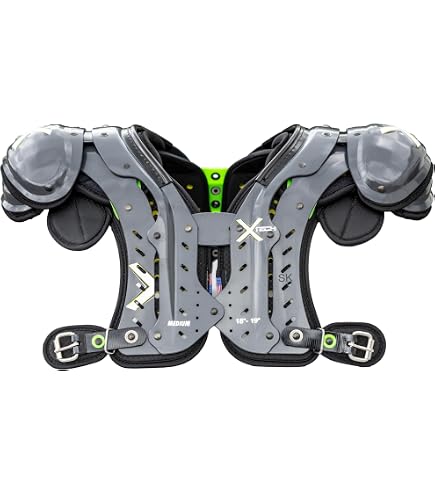 Amazon.com : XTECH Vented 5-Sided Football Backplate - Straps for