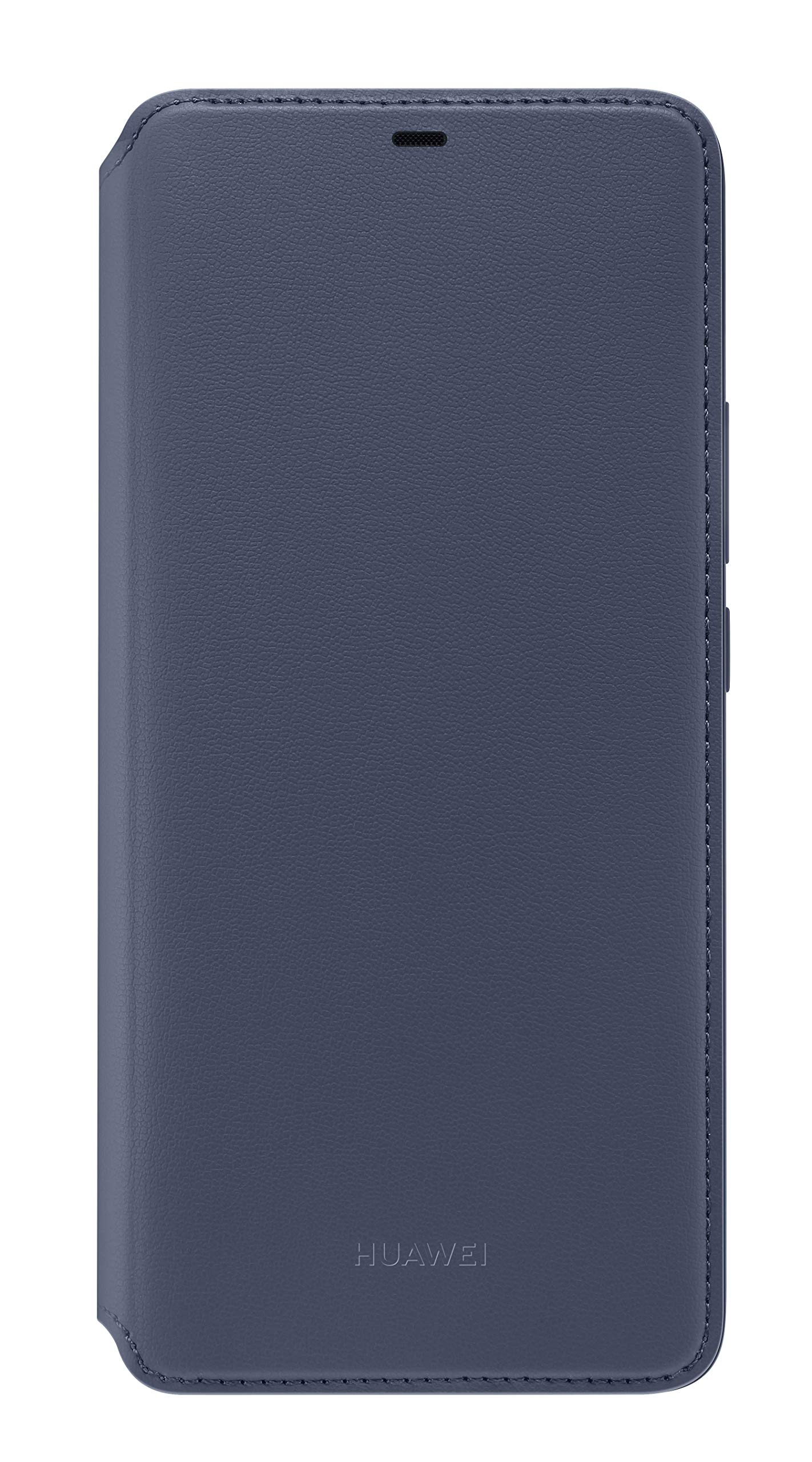 Huawei Flip Folio Textured Wallet Cover/Case for Mate 20 Pro, Deep Blue