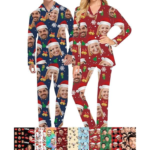 Heart Face Pajamas, Photo Pajama Pants, Boyfriend Face Pants, Custom Pet Face Pants, Personalized Mens Gifts, Custom Face Print Pajamas