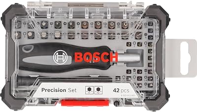 Bosch 42-Piece Screwdriver Set Precision and Standard Bits with 2 Magnetic