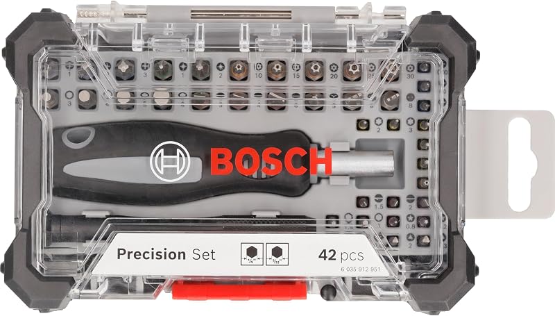 Bosch 42-Piece Screwdriver Set Precision and Standard Bits with 2 Magnetic