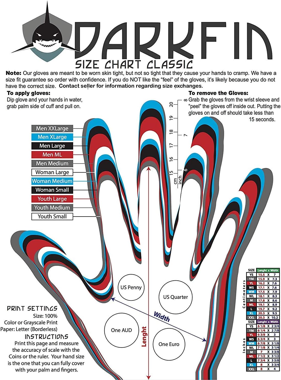 Darkfin Webbed Power Swimming Gloves (1 Pair) for Surfing, Snorkeling, Diving, Ultra Thin Hand Fins for Men and Women, Swim Gear for Water Aerobics and Water Resistance Training : Sports & Outdoors