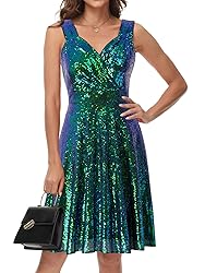 GRACE KARIN Sequin Cocktail Party Dress A-line