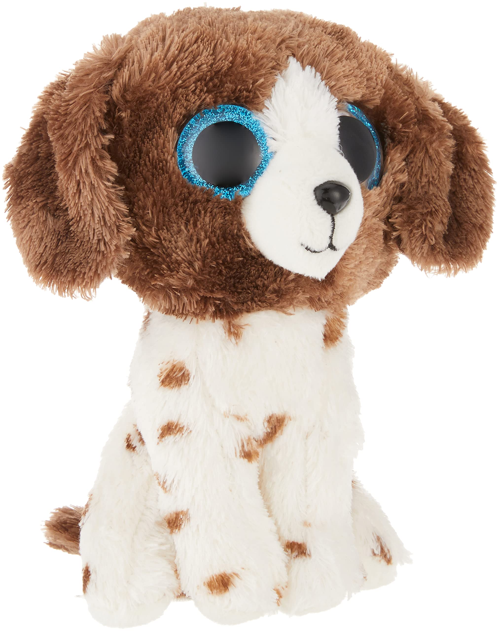 TY 2007517 Muddles Brown & White Dog Beanie Boo Stuffed Animal, Multicoloured