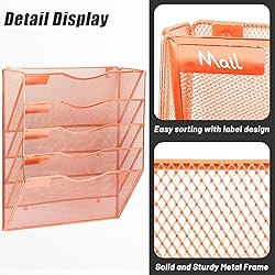 EASEPRES 5 Pocket Mesh Hanging Wall File