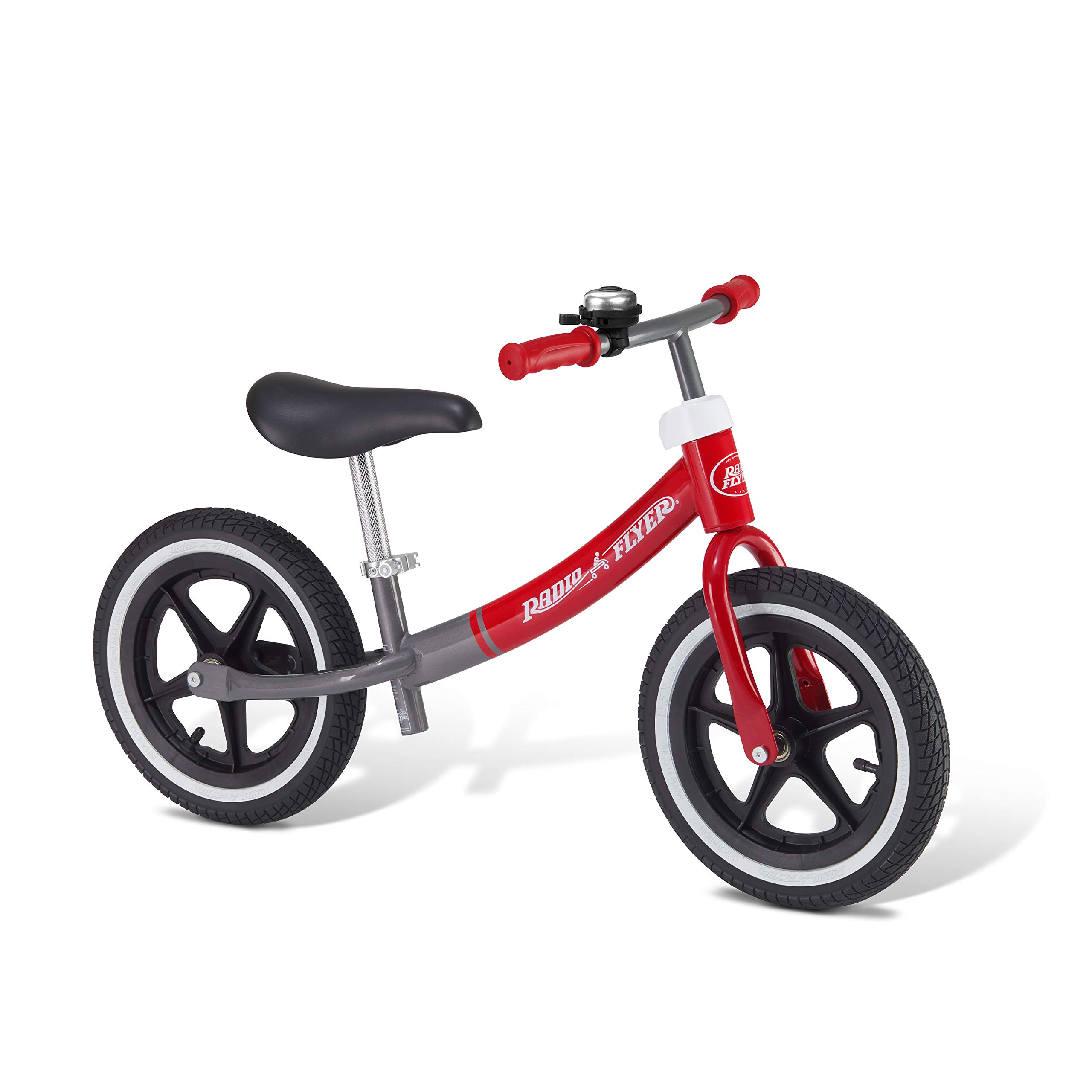 Radio Flyer Air Ride Balance Bike, Toddler Bike, Red and Black Bike for Ages 1.5-5 (Amazon Exclusive)