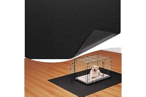 Dog Crate Mat, 29 in x 50 in Dog Playpen Mat Rubber Kennel Mat Extra Large Liner for Under Dog Crate Cages, Absorbent Urine, 