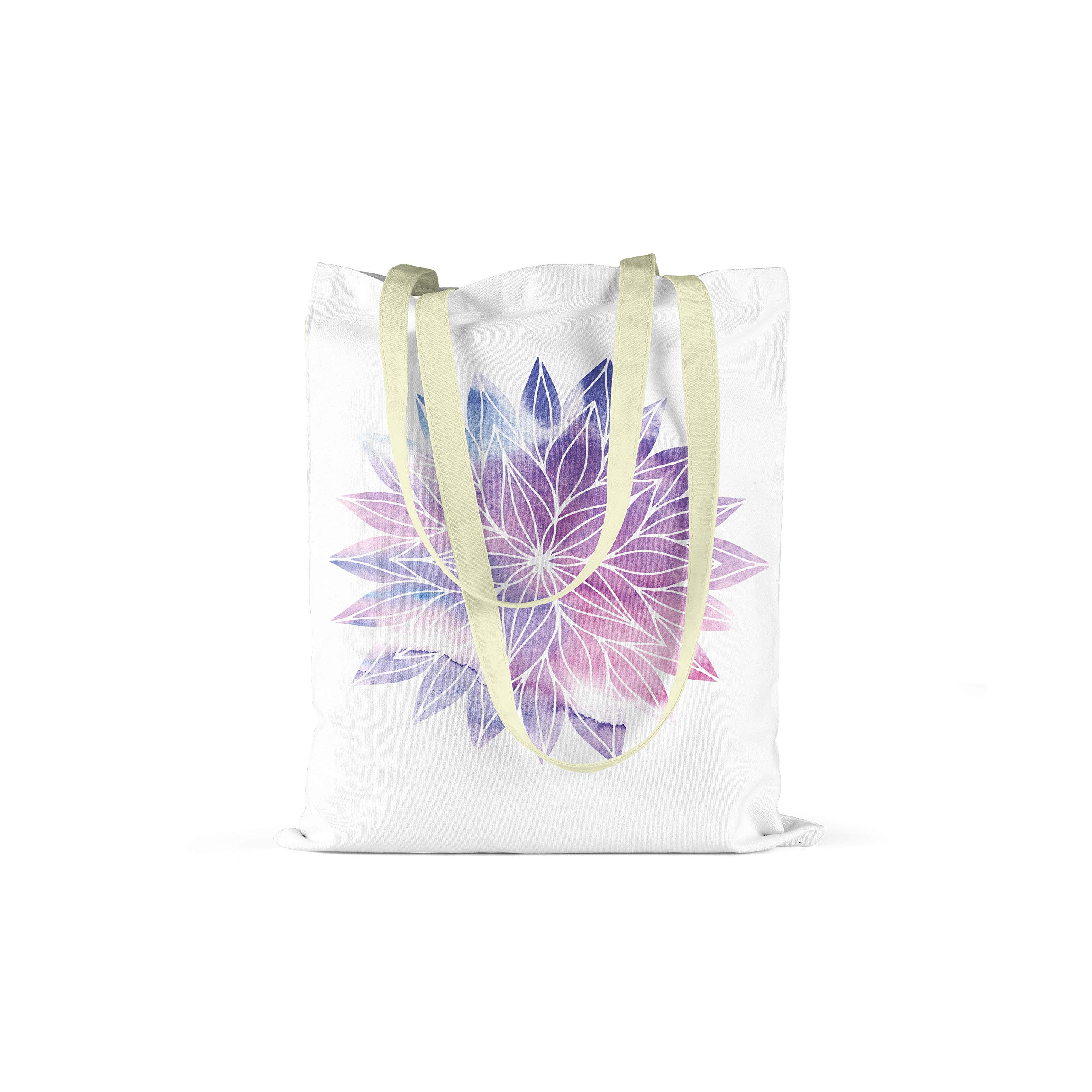 Bonamaison Printed Tote Bag, Reusable Grocery Bag, Shopping Bag, Machine Washable, Foldable, Canvas Cloth Bag with Handles, Size: 34x40 Cm