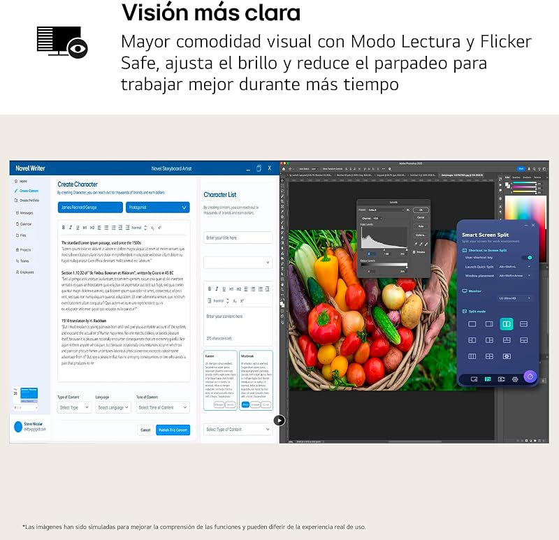 Monitor Ultrafino 32U720A-B - 32'', UHD (3840 x 2160), VA, Preto