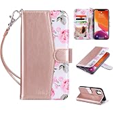 ULAK Wallet Case for iPhone 11 with Card Slots [RFID Blocking], Rose Gold | Premium PU Leather Folio Flip Cover with Card Holder Kickstand, Shockproof Protective Phone Case for iPhone 11 6.1 inch