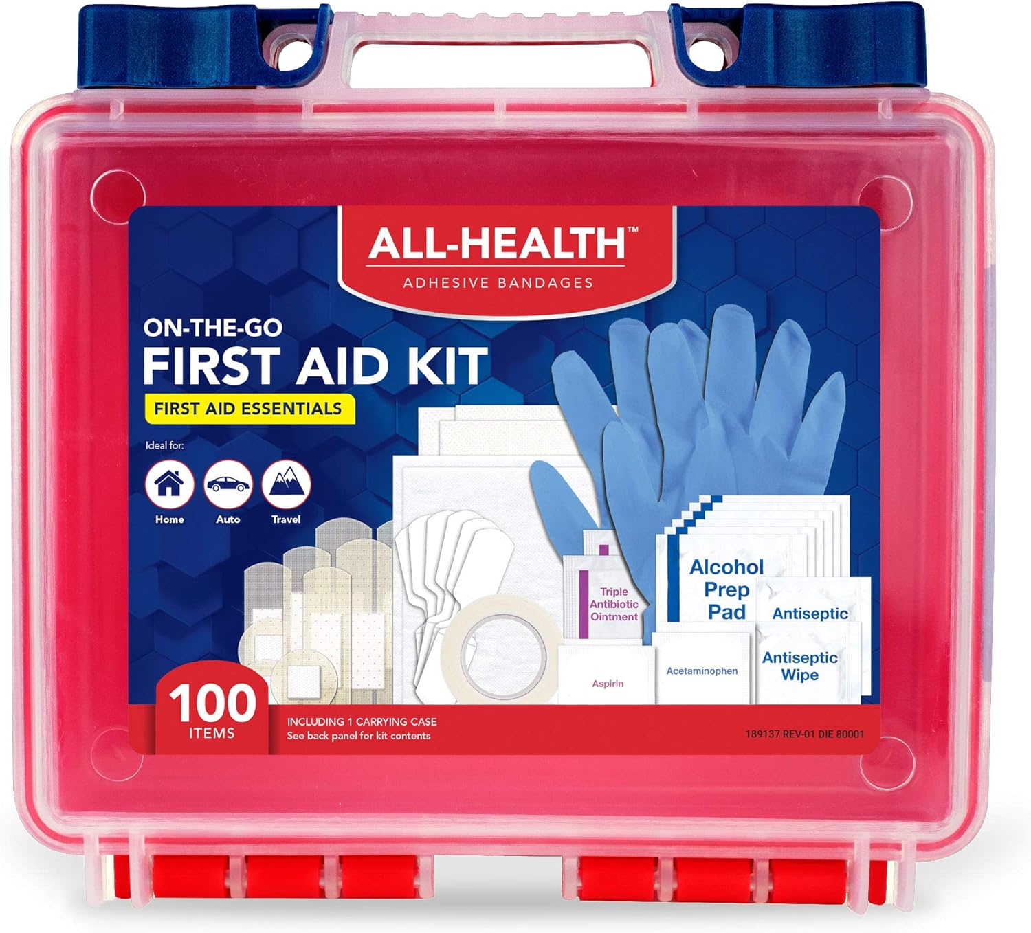 All Health First Aid Kit 100 Pieces: Health & Personal Care