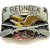 CL&J BB Redneck Belt Buckle Country Hunting Western Cowboy Cowgirl Native American Motorcyclist (RDNK1)