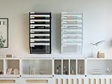 EasyPAG 8 Tier A4 Mesh In Tray Wall Pocket File Holder White view 7