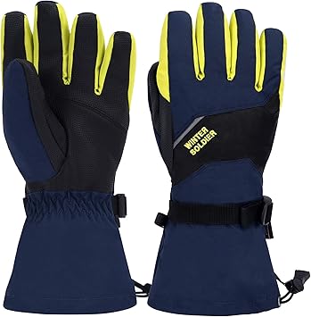 Amazon Xflyee スキーグローブ スノボ グローブ スキー 手袋 スマホ対応 30 防寒 メンズ バイク グローブ 自転車 防水 紛失防止 滑り止め 冬 厚手 防風 保温 通気性 男女兼用 アウトドア 登山 雪遊び ネイビーl Xflyee グローブ