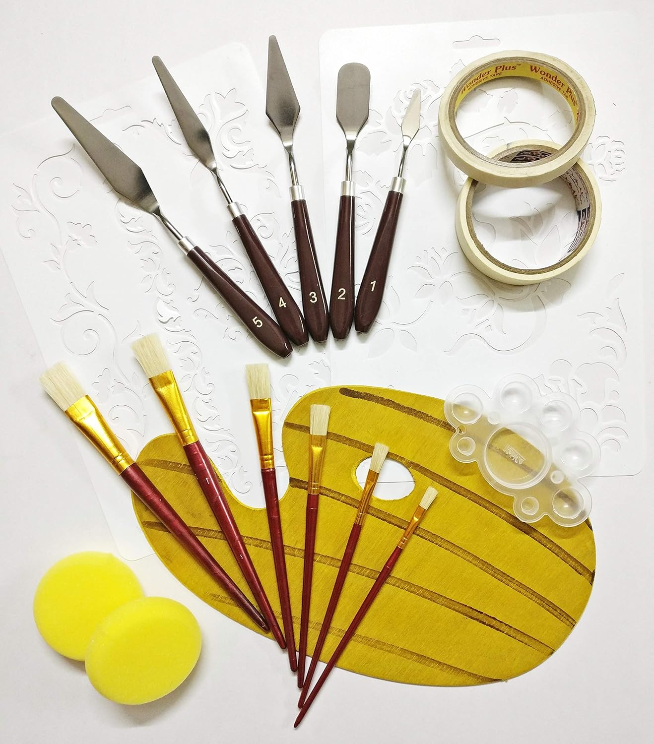 Anjay Oil Painting Accessories Kit Artist Range with Professional Brush
