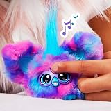 Furby Fur Kpop Princess Furblet Blue Keychain Clip Plush view 8