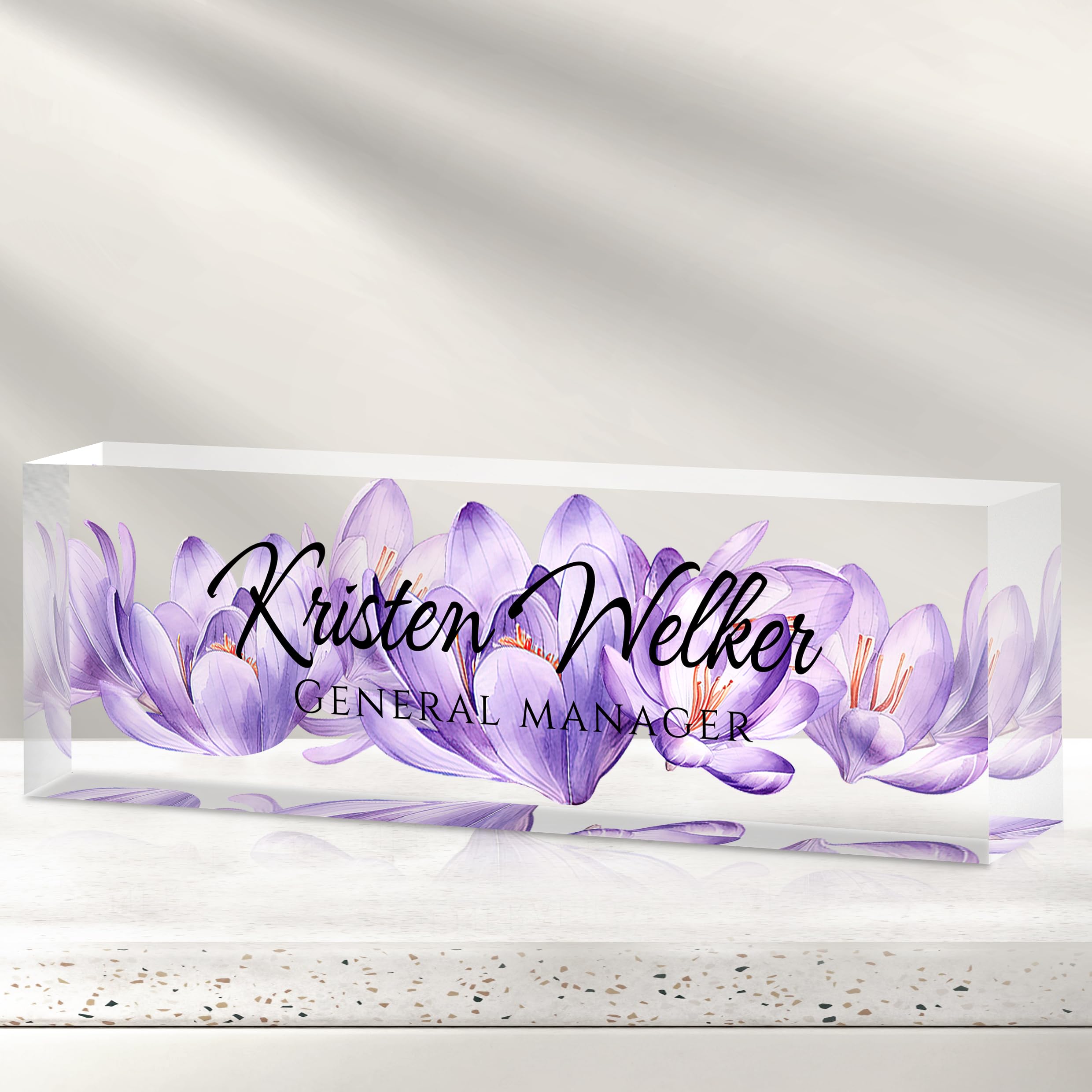 Custom Office Name Plate for Desk - Desk Name Plate