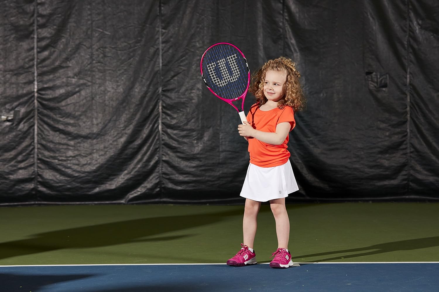 Wilson Junior Burn Pink Tennis Racquet : Sports & Outdoors