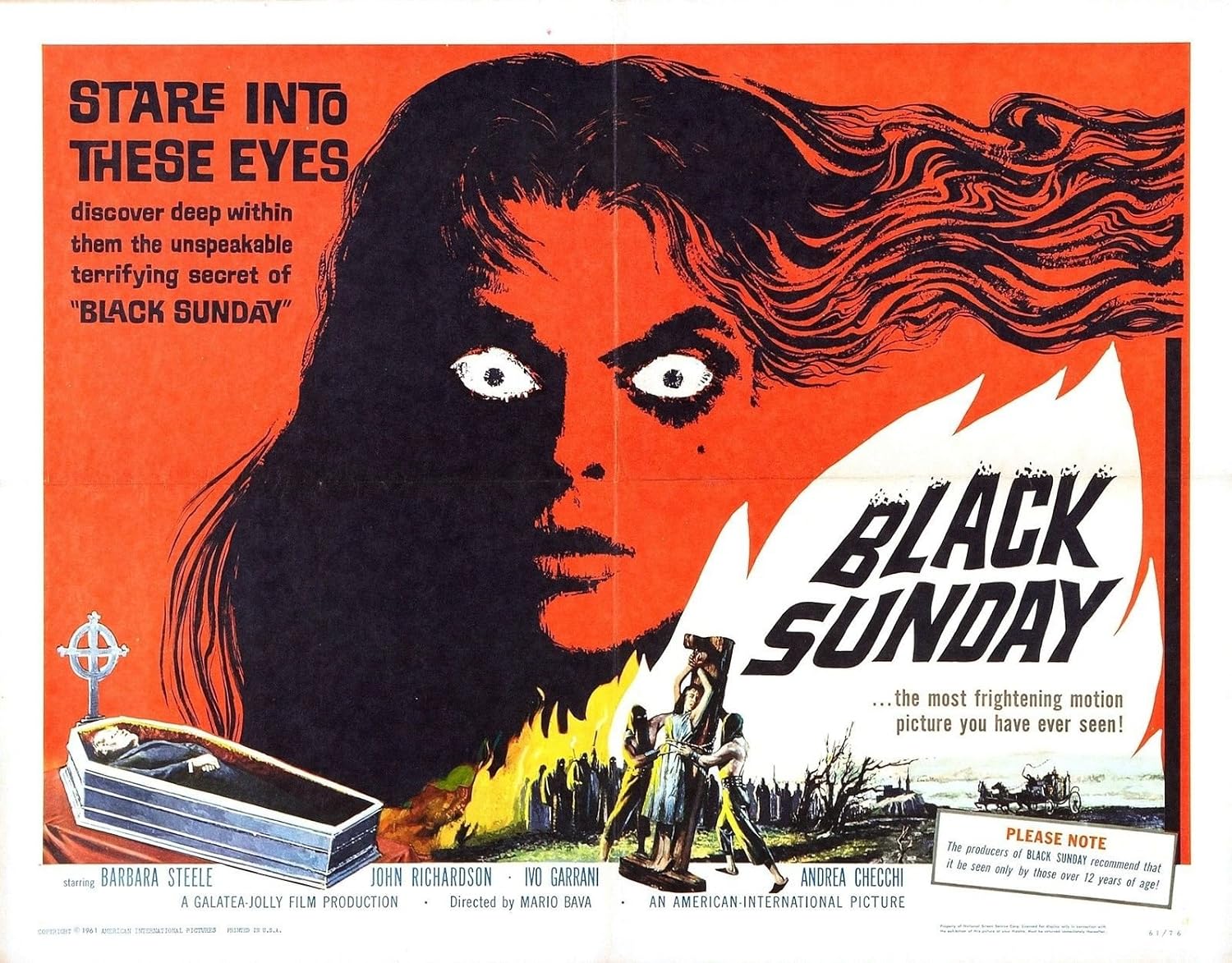 Amazon.com: Da Bang Black Sunday Movie Poster 1960 Italian Horror 24x36  inch: Posters & Prints