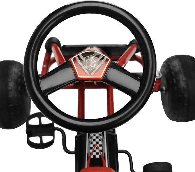 Amazon Com Migotoys Kids Racing Pedal Go Kart Ride On Red Toys