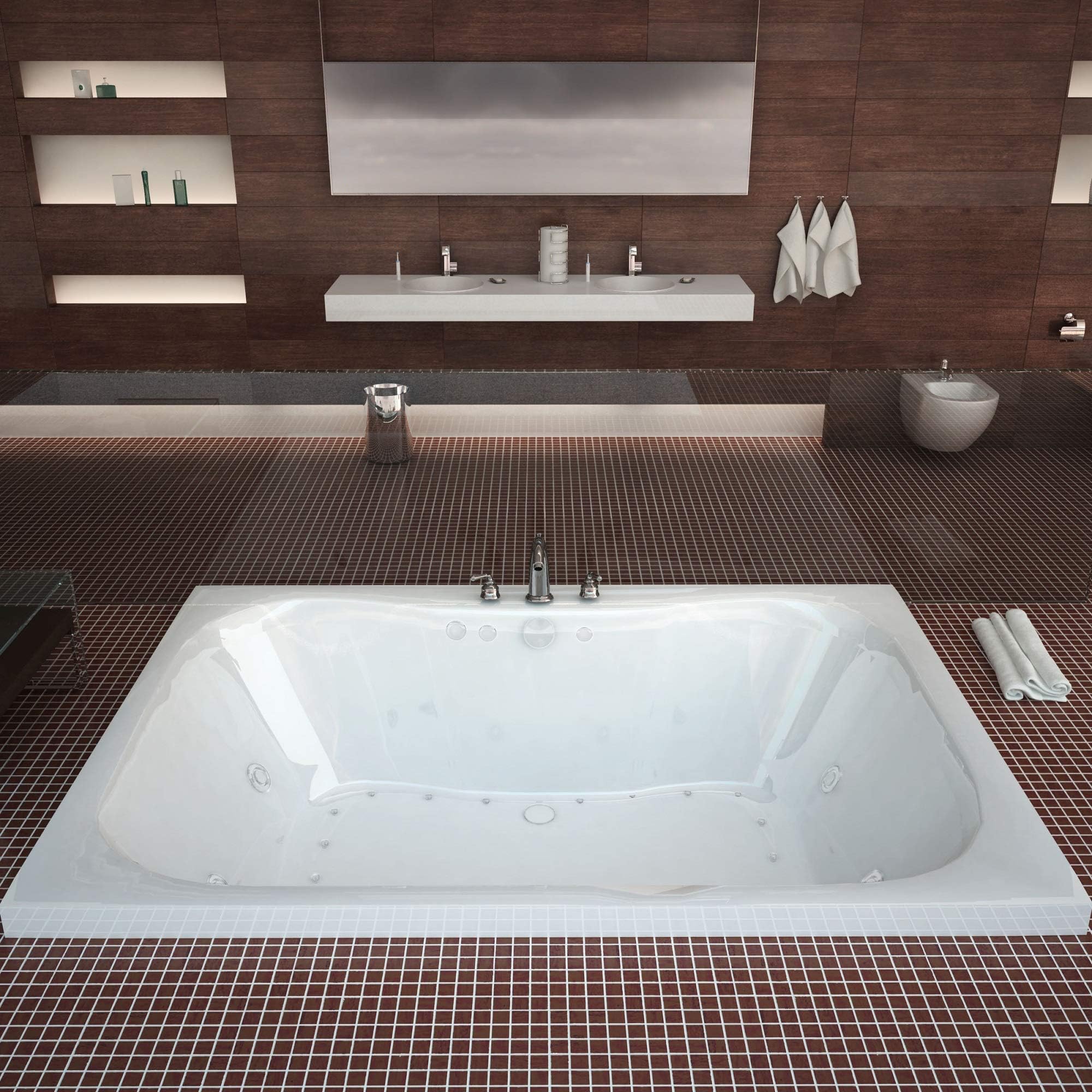 Atlantis Whirlpools 4860NDR Neptune 40 x 60 Rectangular Air & Whirlpool Jetted Bathtub