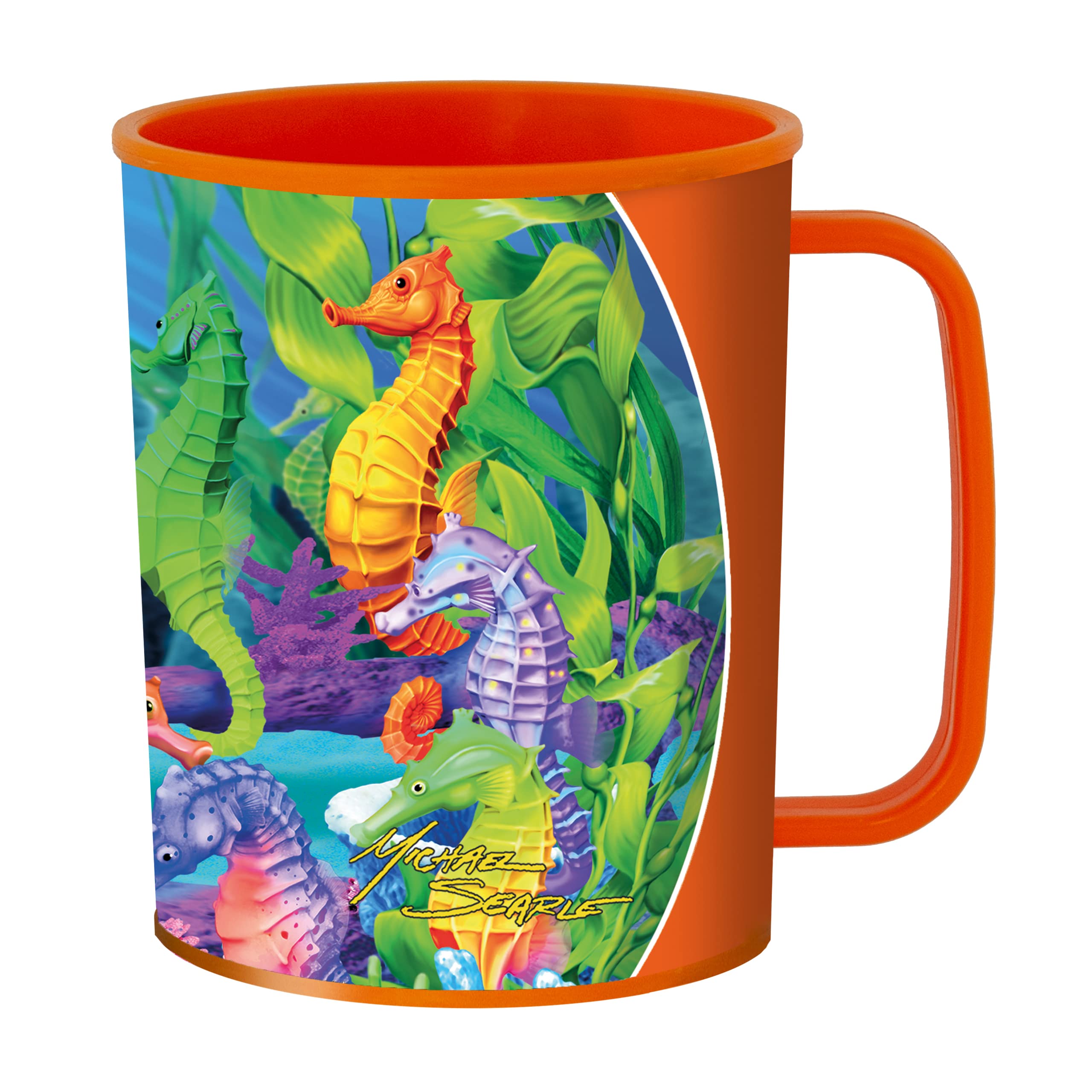 3D LiveLife Drinking Cup - Hilarious Hippocampus from Deluxebase. 300ml Plastic Mug with Seahorse Theme, Reusable Coffee Cup, Portable Animal Tumbler for Camping, Picnic, Travel & Everyday Use. — image 1