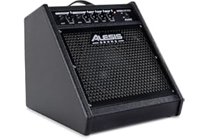 Alesis Nitro Amp Pro 80W Compact Floor Monitor Speaker for Electronic Drum Sets, with Bluetooth, 8" Woofer, EQ, Extra Line In