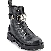 KARL LAGERFELD Women's Maeva Lug-Sole Combat Boots