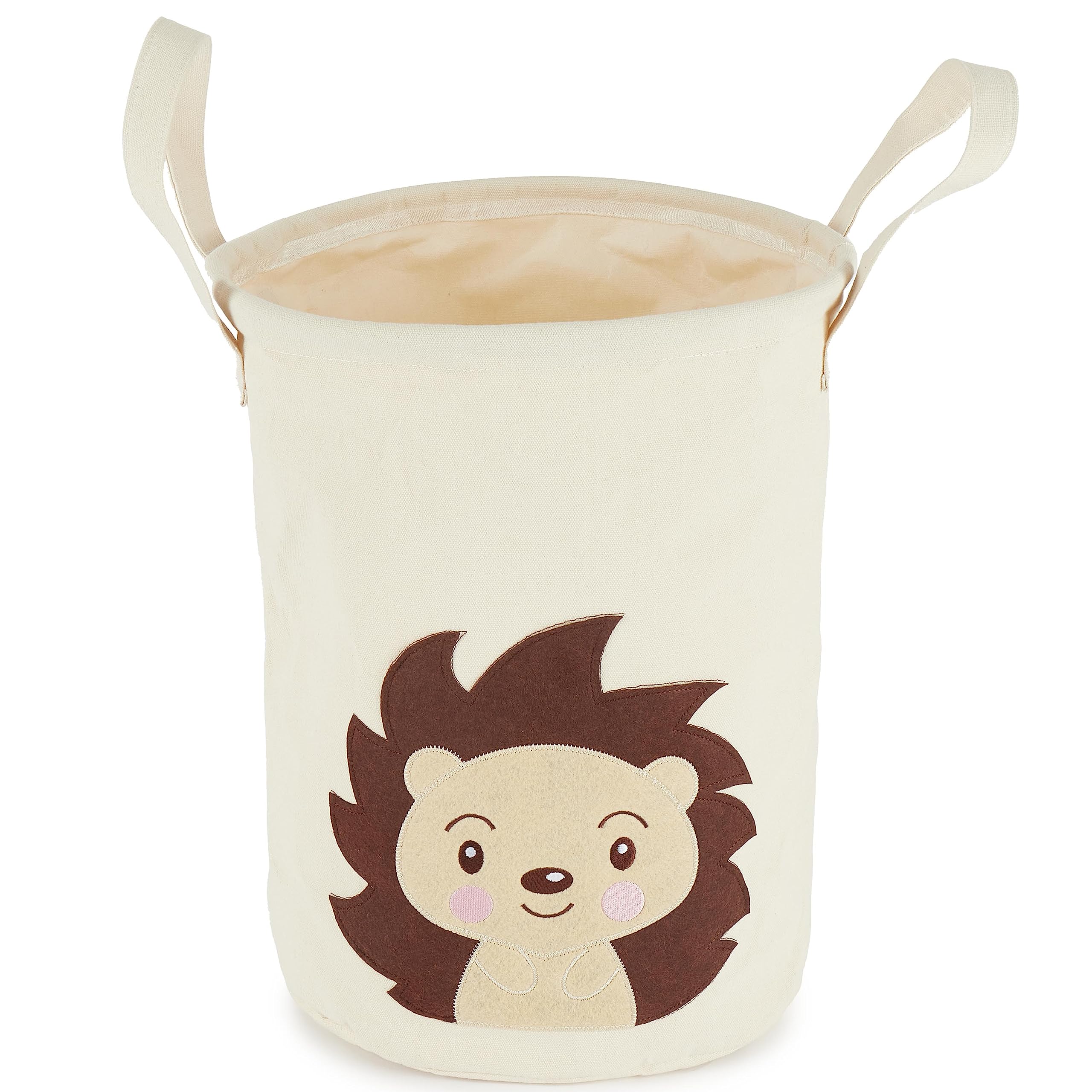 Bieco Kids Laundry Basket Hedgehog Piksi | Toy Storage Basket | Cream Laundry Basket | Toy Baskets for Kids Laundry Baskets Baby Laundry Baskets Baby Washing Basket Baby Nursery Accessories