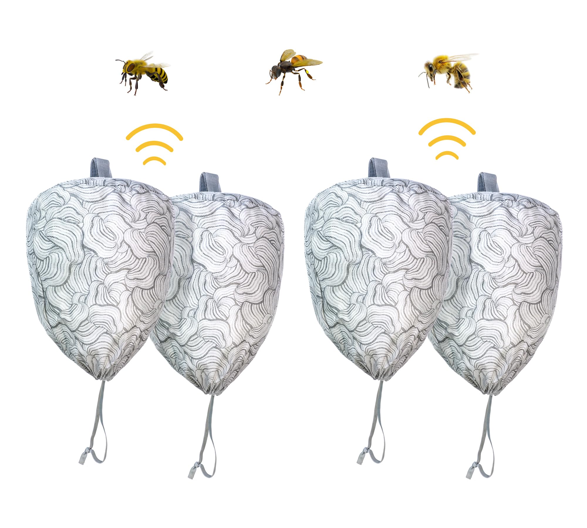 Plai Wasp Repellent for Outdoor Areas Weather Resistant Decoy False Wasp Nests, Garden Wasp Deterrent, No More Wasp