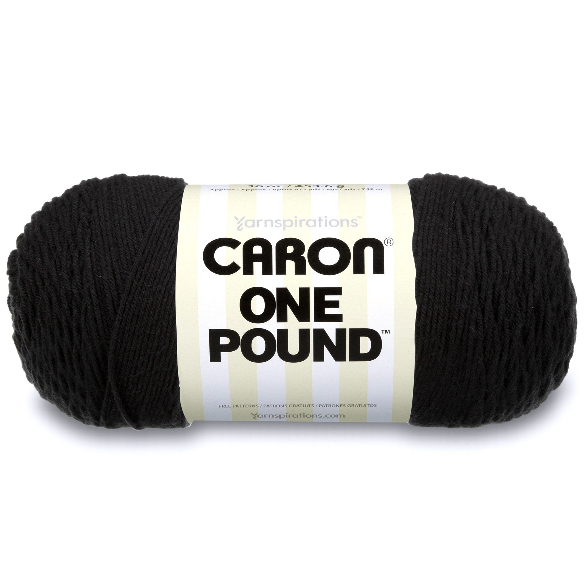 Spinrite Acrylic One Pound Yarn-Black
