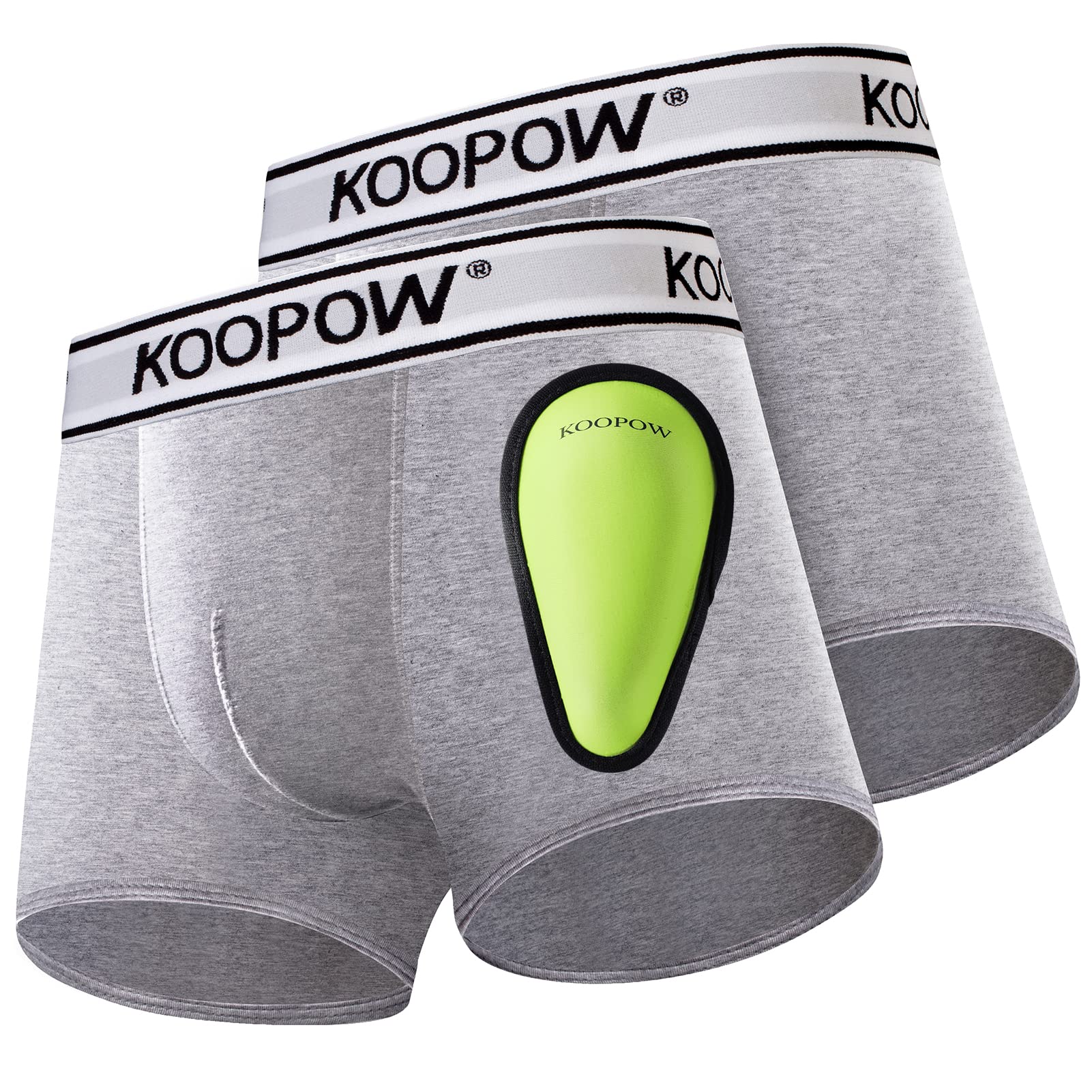 Photo 1 of ***MISSING PARTS***
KOOPOW 2-Pack Youth Boys Compression Shorts With Soft Protective Athletic Cup, Cups Holder & Pocket, Kids Sports Baseball Boxer Briefs Athletic Underwear For Football Lacrosse,Grey M