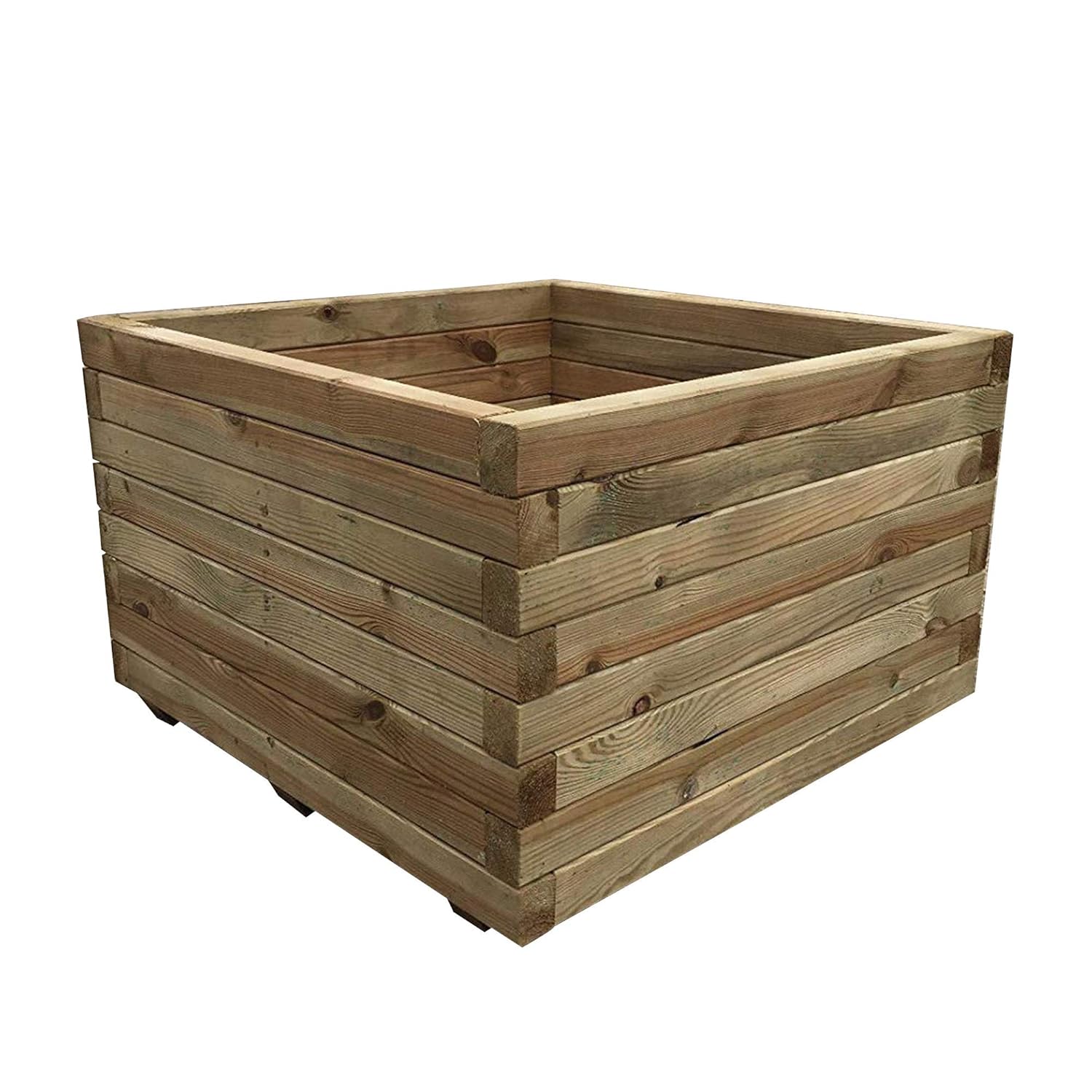 Simply Wood Tanalised Pressure Treated Square Planter EXTRA LARGE PLUS Amazon.co.uk Garden