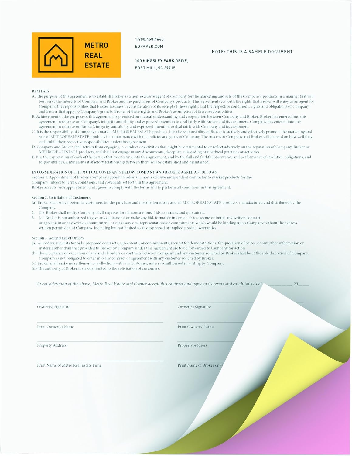Xerox 3R12425 Revolution Digital Carbonless Paper, 8 1/2 x 11, White/Canary/Pink (Case of 5000 Sheets) : Carbonless Copy Paper : Office Products