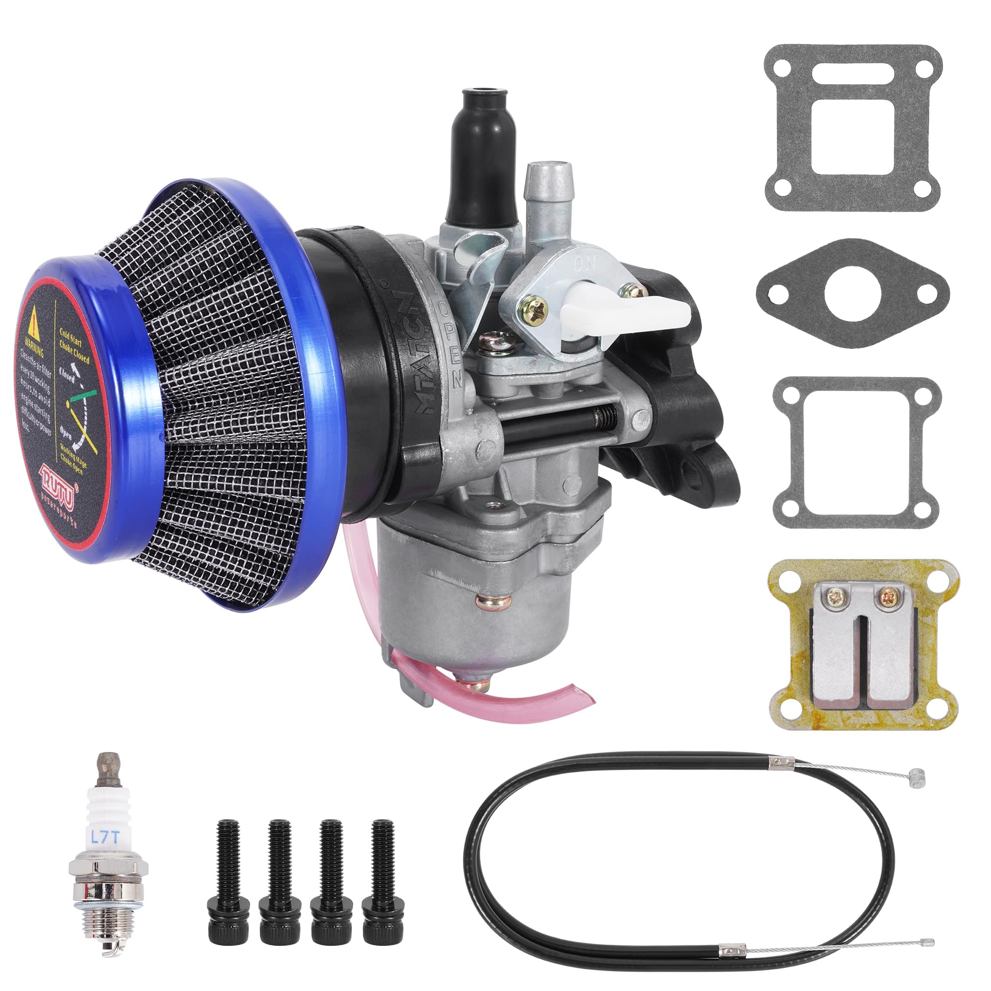 Air Filter Stack Carburetor Carb 2 Stroke 47cc 49cc Mini ATV Quad Dirt Pocket Bike