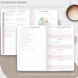 Clever Fox Self-Care Journal Pocket Seashell Purple 90 Days Wellness view 4